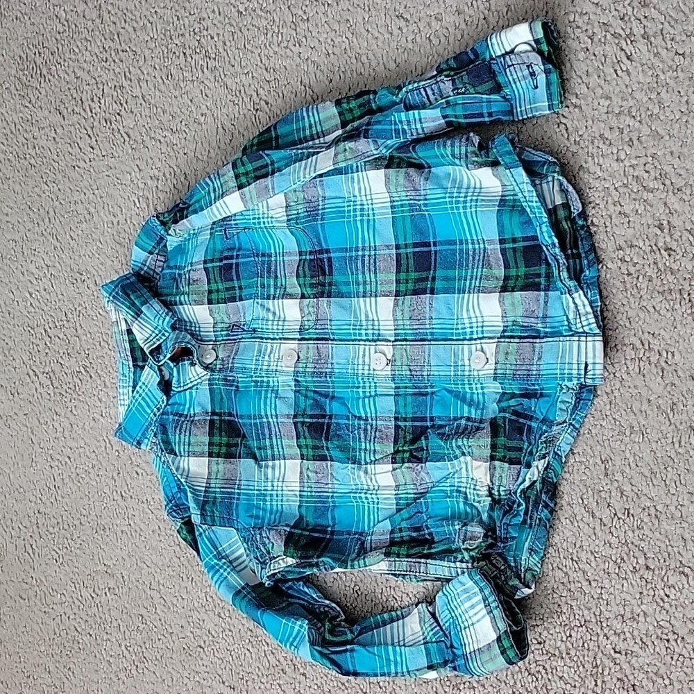 The Children's Place Toddler Boy's Plaid Button Up Long Sleeve Shirt
